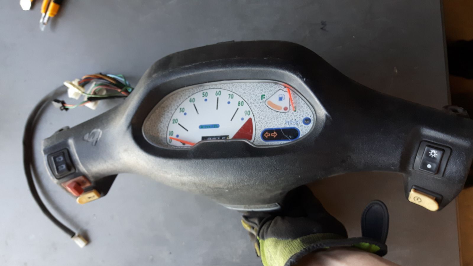 Kymco Steer cover and speedometer