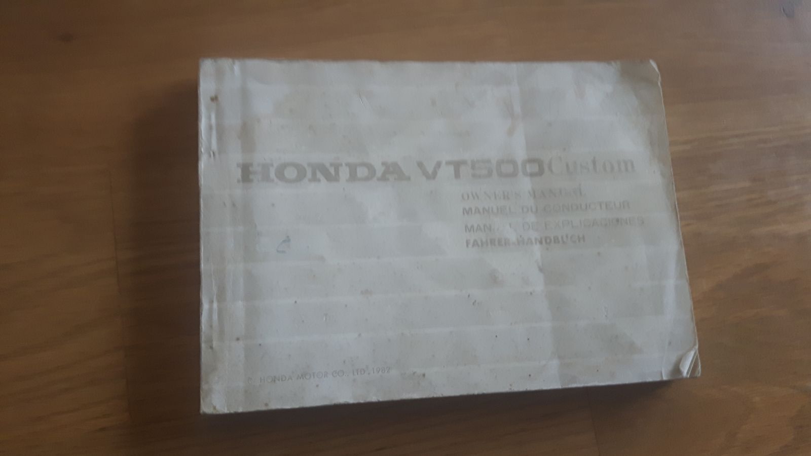 Honda VT500 Custom instructieboekje