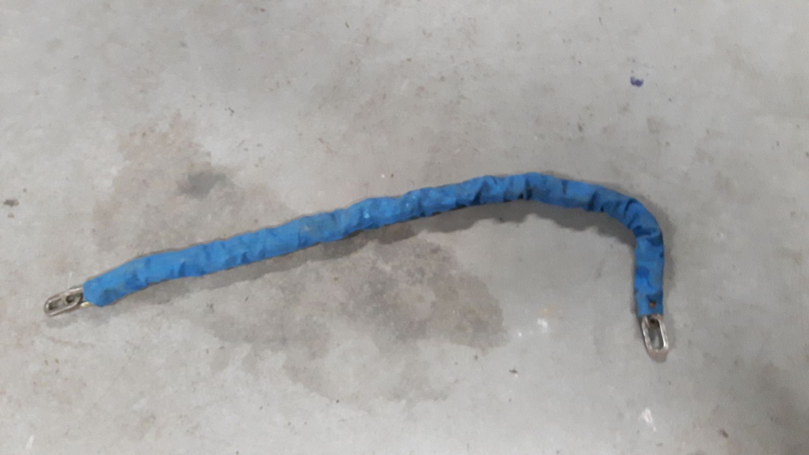 Blauw kettingslot
