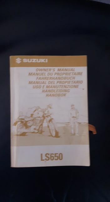Suzuki LS650 handleiding instructieboekje