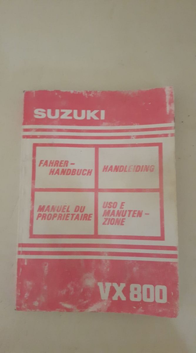 Suzuki VX800 instructieboekje handleiding