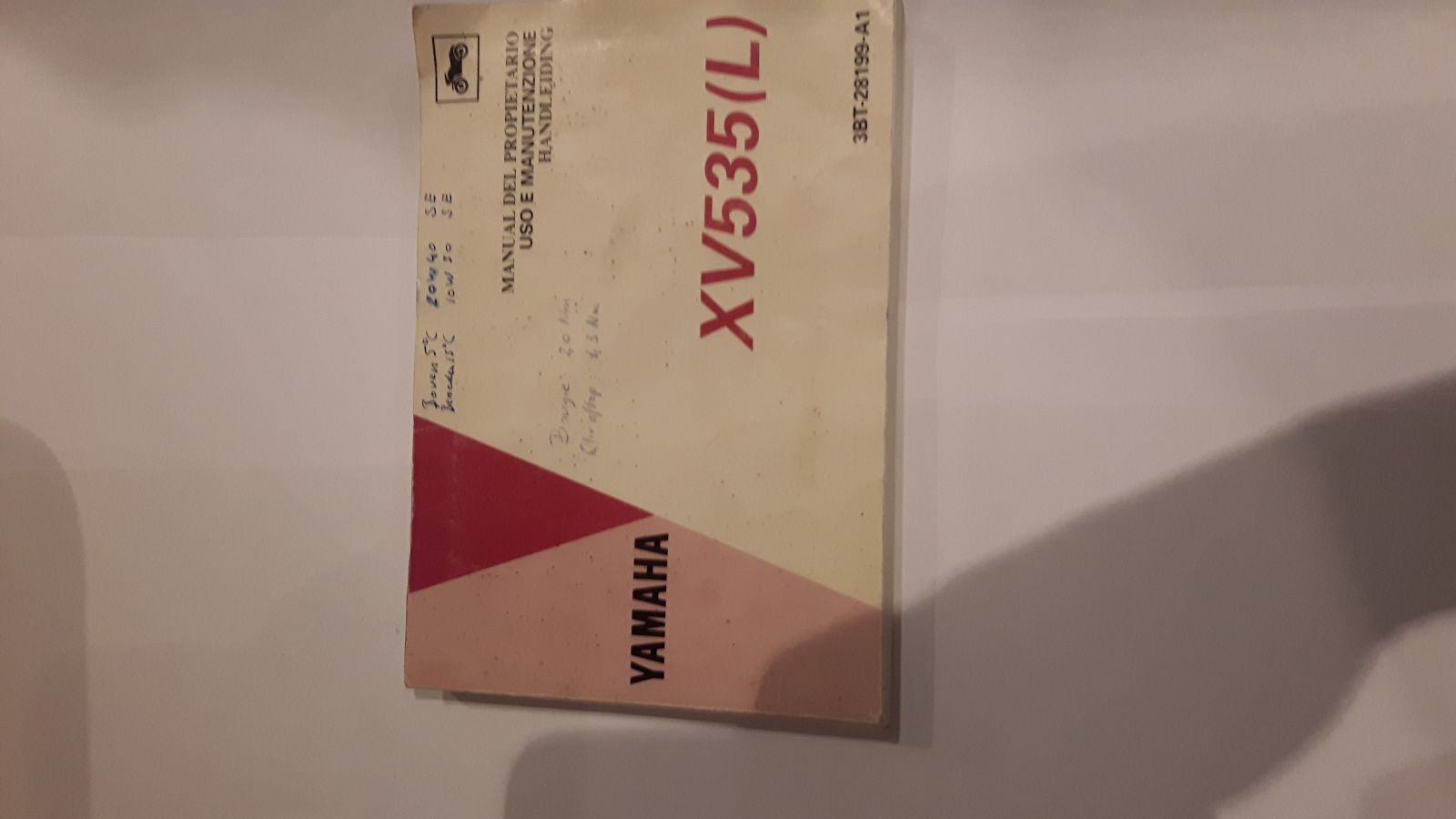 Yamaha XV535(L) instructieboek
