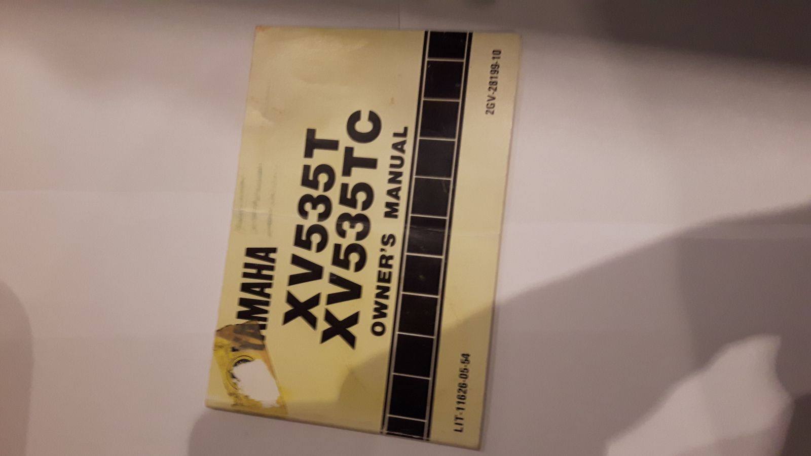Yamaha XV535T en xv535tc instructieboekje