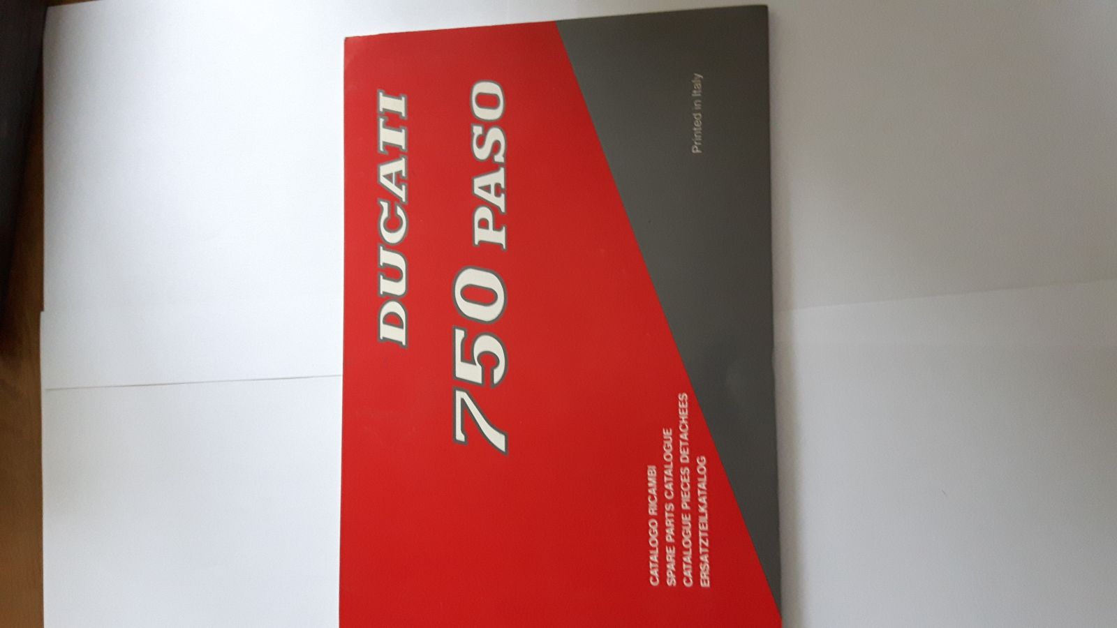Ducati 750 paso onderdelen boekje