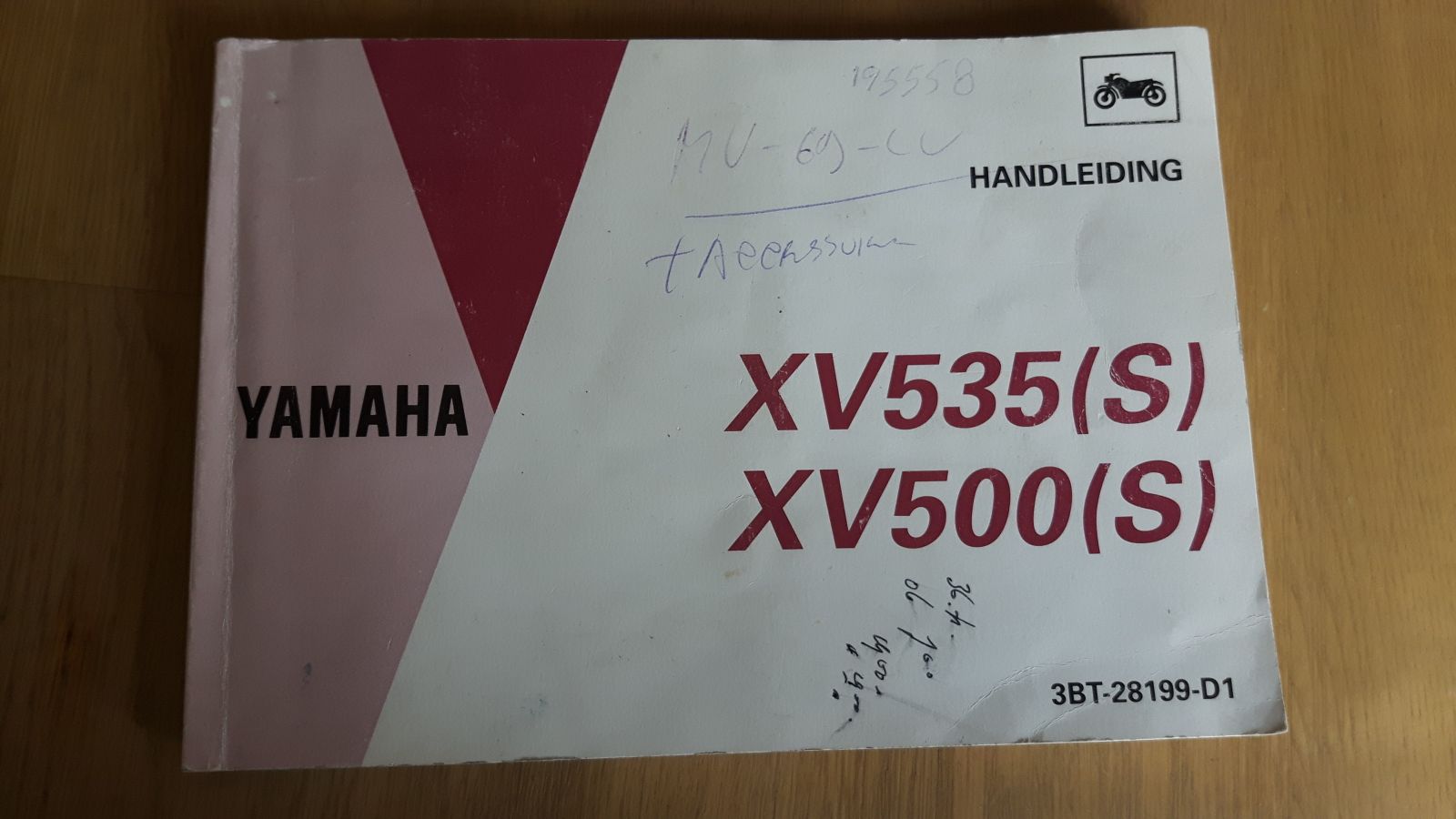 Yamaha XV535(S) XV500(S) instructieboekje