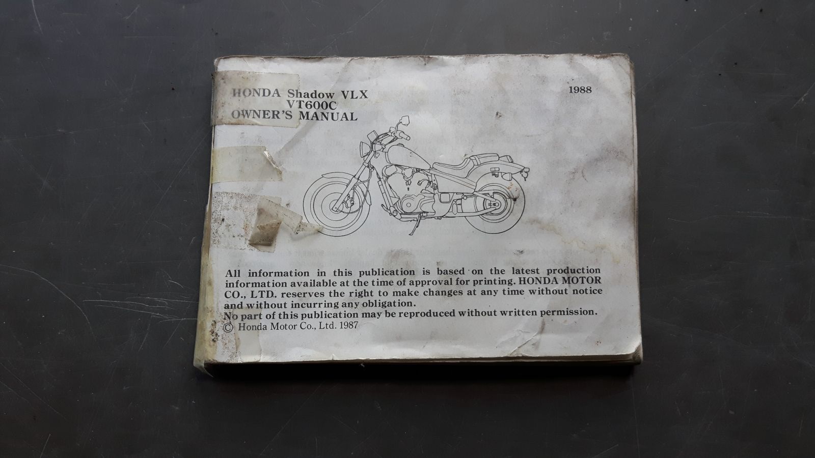 Honda Shadow VLX VT600C instructieboekje