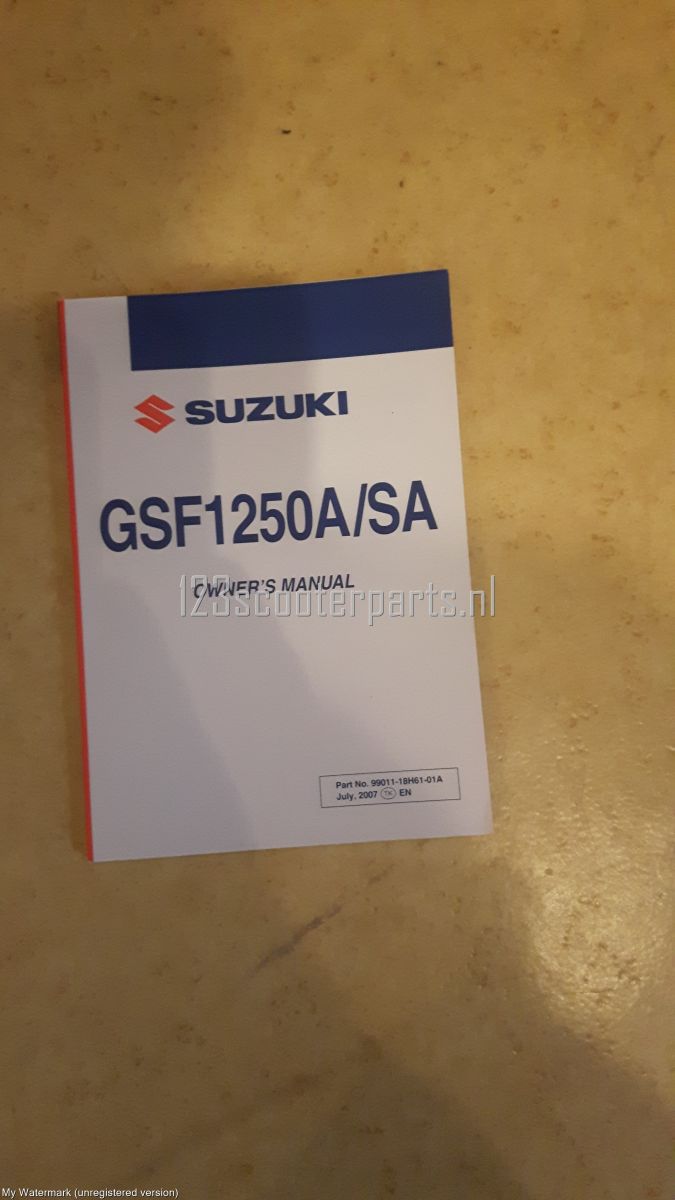 Suzuki GSF 1250 A/SA handleiding engels