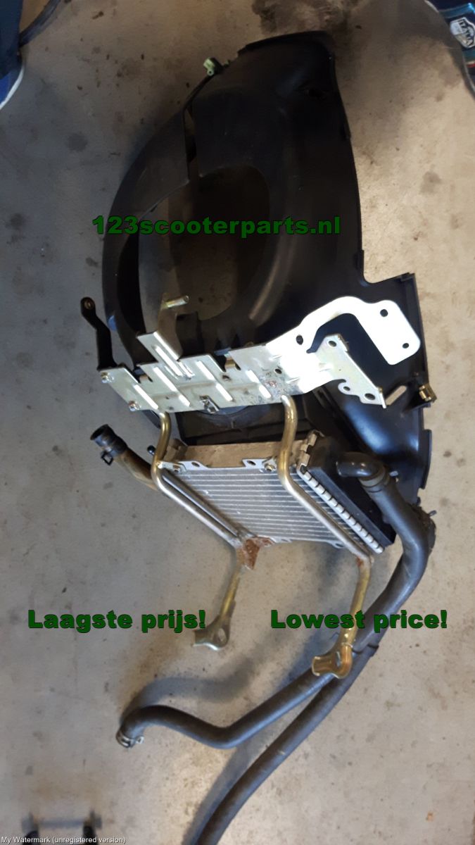 Peugeot Jetforce radiator with hoses and the like