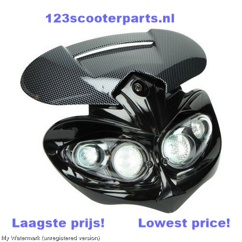 universal headlight spoiler halogeen  otr / sm carbon special DMP