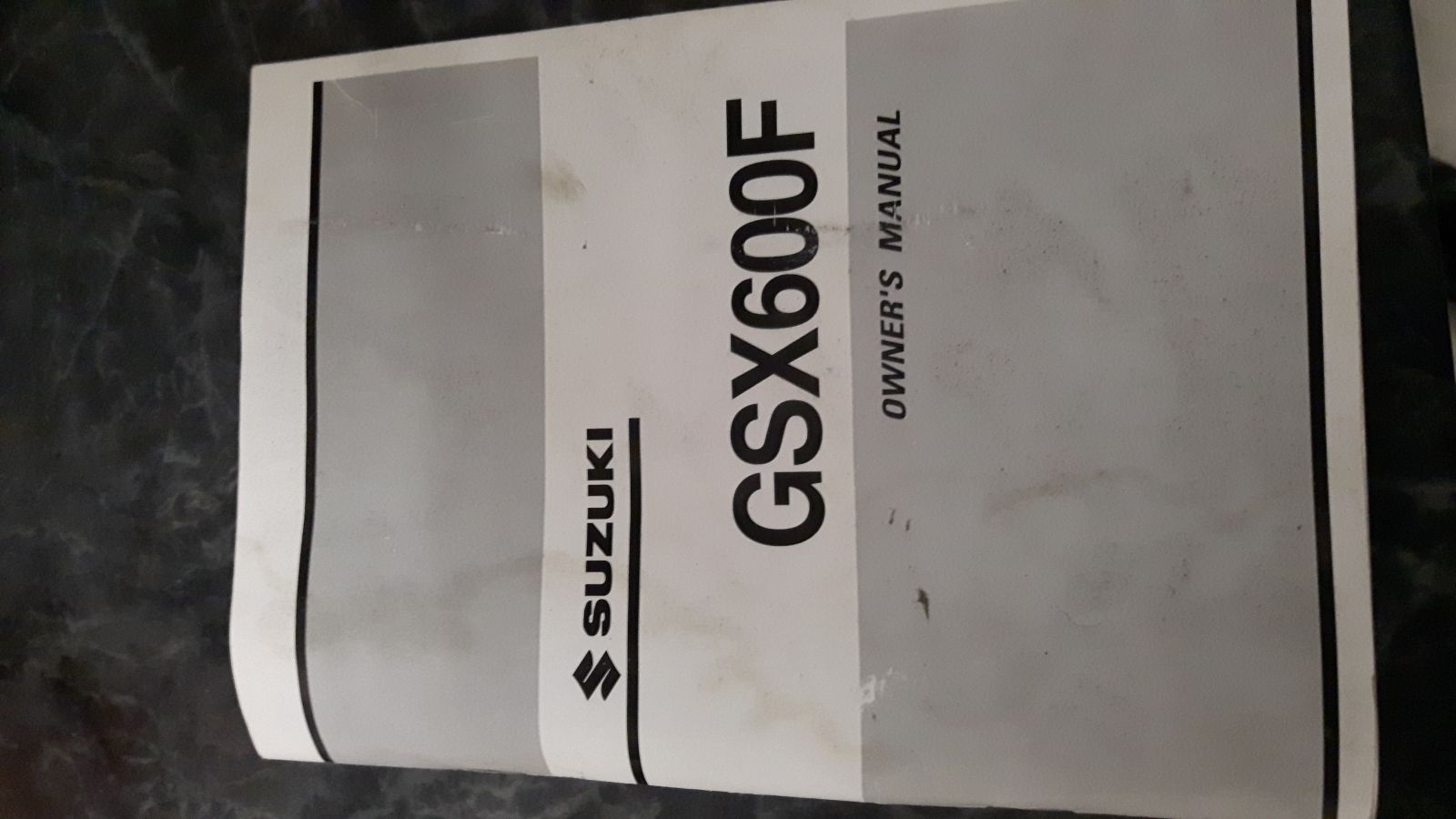 handleiding instructieboekje Suzuki GSX600F